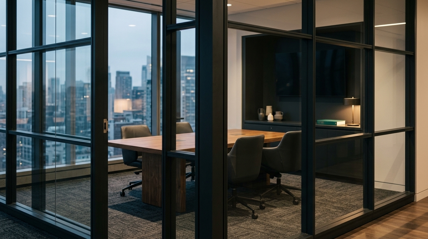 Modern building lobby