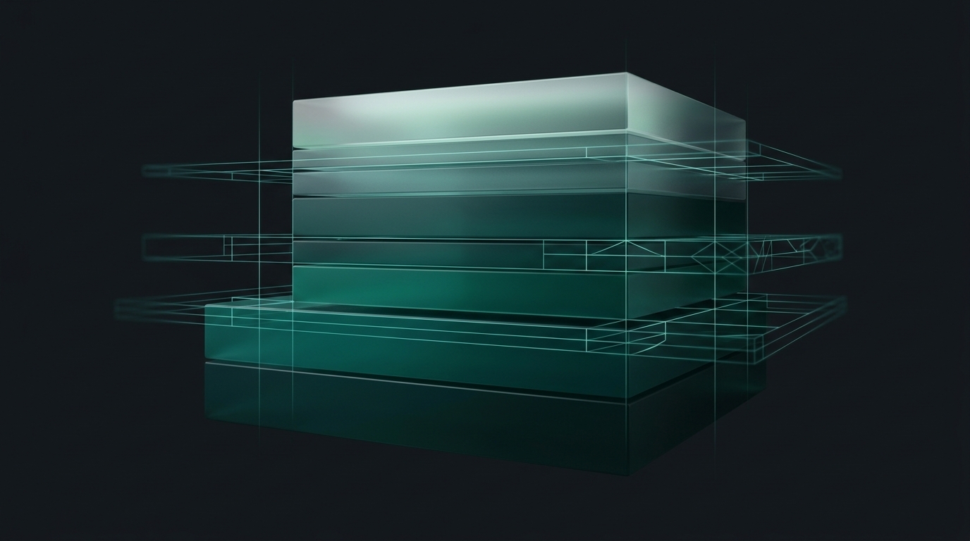 Layered capital stack visualization